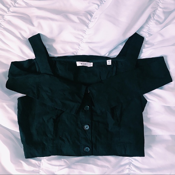 A.L.C. Blake Cold Shoulder Crop Top in 2020 - Picture 3 of 9